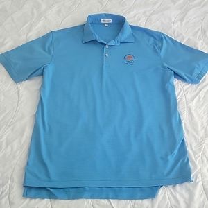 Peter Millar Summer Comfort Size Large Blue The Ocean Course Kiawah